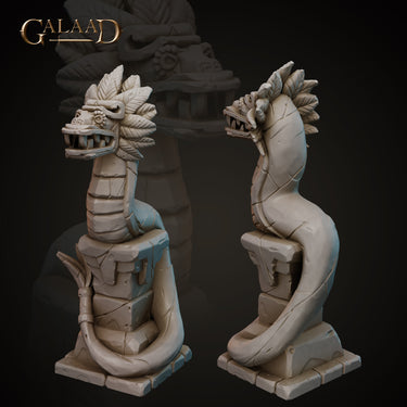 Aztec Serpent Statue